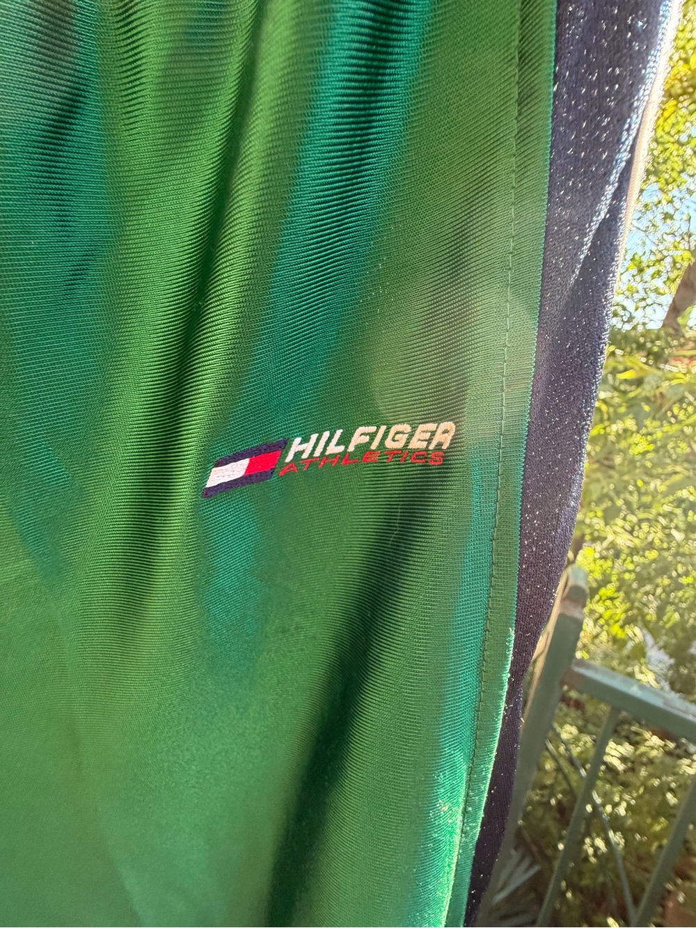 Tommy Hilfiger Green Track Pants - woman’s medium Y2K sports - Picture 5 of 7